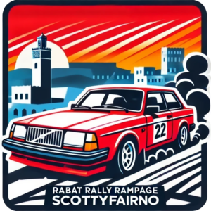 Rabat Rally Rampage logo with Scottyfairno